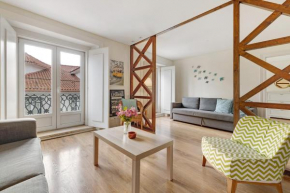 Apartamento central com vista rio